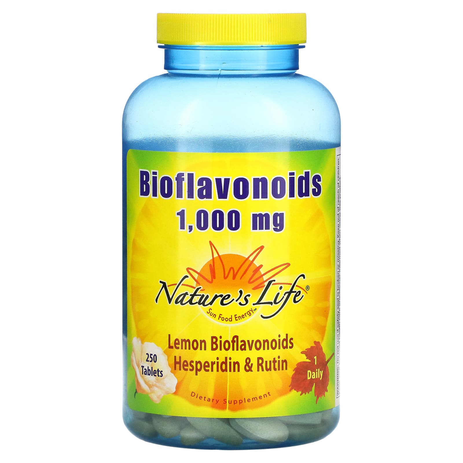 Nature’s Life, Bioflavonoids, 1,000 mg, 250 Tablets UPC 040647001558 | HiLife Vitamins